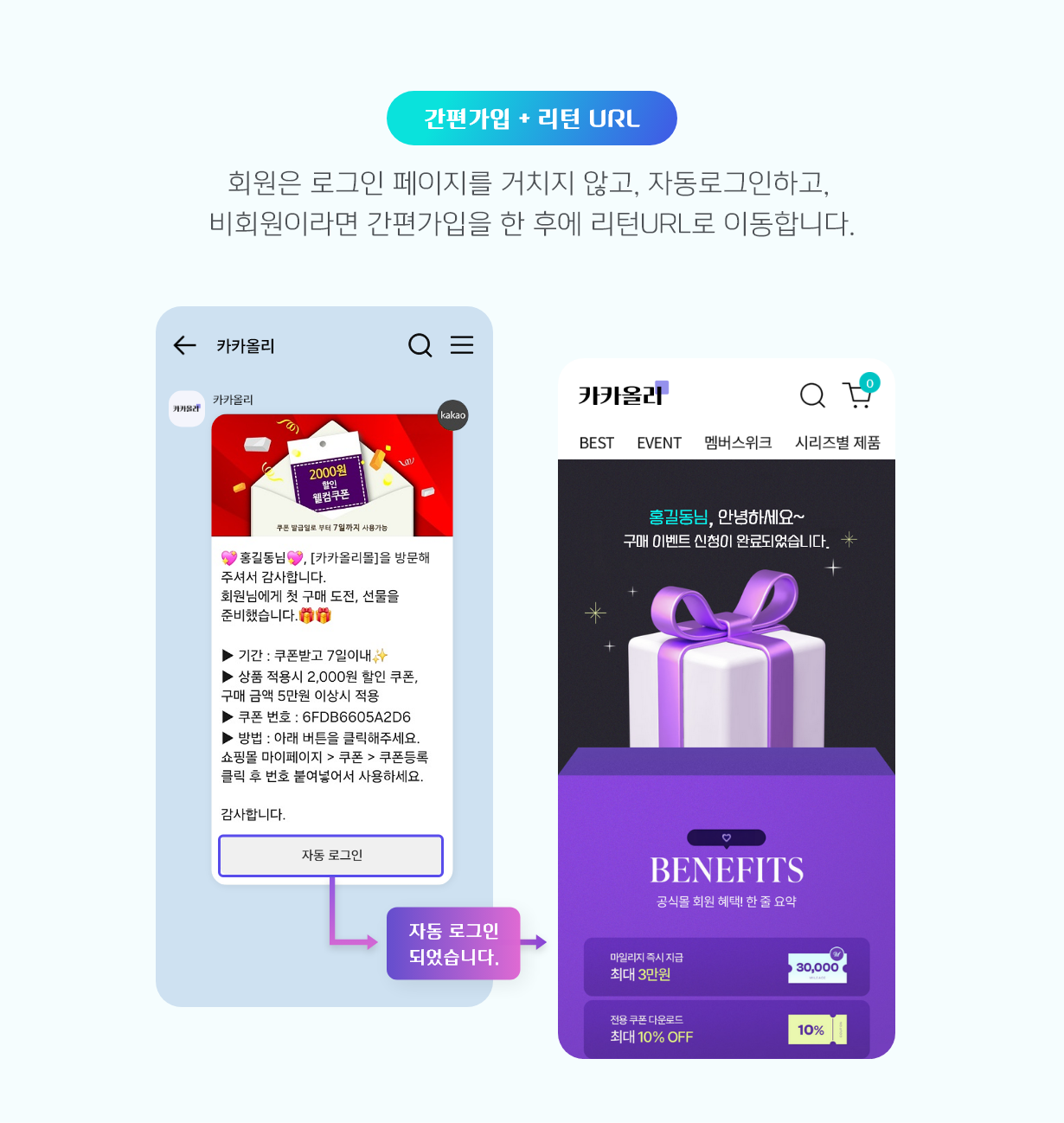 카카오싱크-자동로그인, 카카오로그인